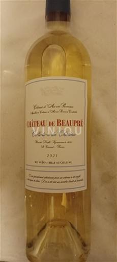 Provansa Coteaux d'Aix-en-Provence Château Beaupré Collection du Château 2021