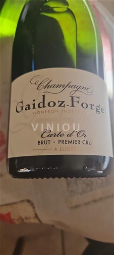 Champaña Champán Gaidoz-Forget - Ludes _ Montagne de Reims Carte d'Or Sin añada