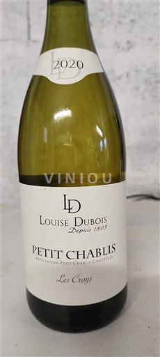 Burgundy Petit Chablis Louise Dubois Les Crays 2020