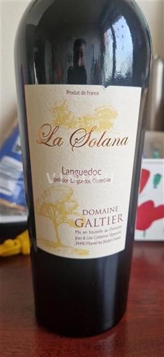 Languedoc Domaine Galtier La Solana 2014