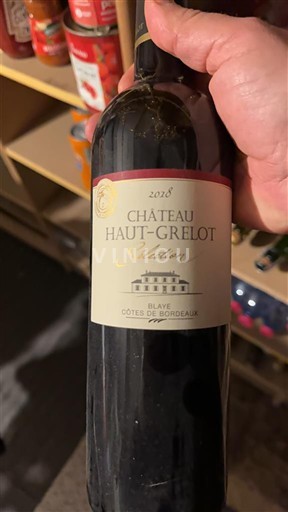 Bordeaux Blaye-côtes-de-bordeaux Château Haut-Grelot Réserve 2018