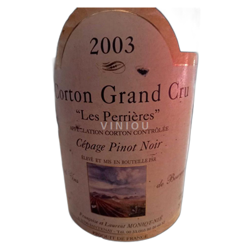 Burgundi Corton Grand Cru Les Perrières 2003