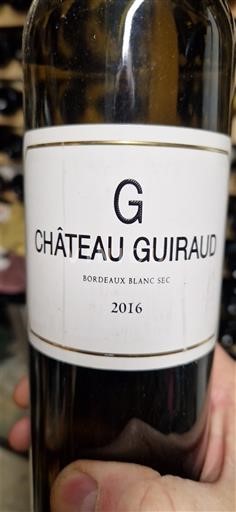 Víno Blanc sec G de Château Guiraud Château Guiraud 2016 Francie Bordeaux AOC