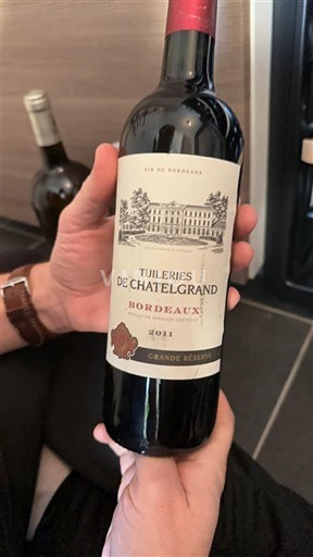 Bordeaux Tuileries de Chatelgrand Grande Réserve 2011