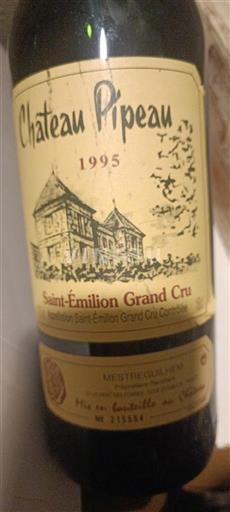 Burdeos Saint-Émilion Gran Cru Château Pipeau 1995