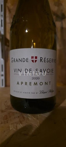 Savoie ja Bugey Apremont Leloup Père Grande Réserve 2020