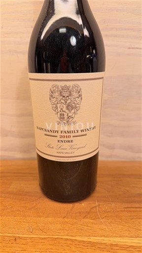 AVAs californianas Napa Valley Kápsándy Family Winery Endre 2010