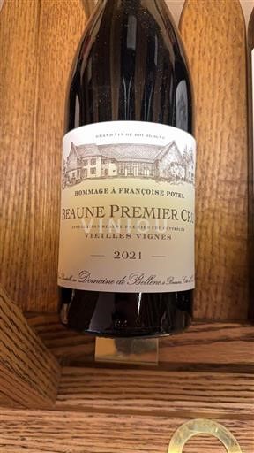 Burgundy Beaune Premier Cru Domaine Bellene Hommage à Françoise Potel Vieilles Vignes 2021