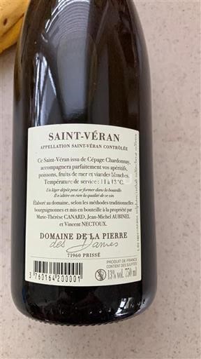 Bourgogne Saint-Véran Domaine La Pierre des Dames 2019