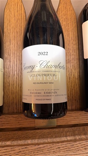 Burgundy Gevrey-Chambertin Frédéric Esmonin Clos Prieur 2022