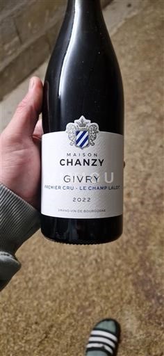 Bourgogne Givry Premier Cru Maison Chanzy Premier Cru - Le Champ Lalot 2022