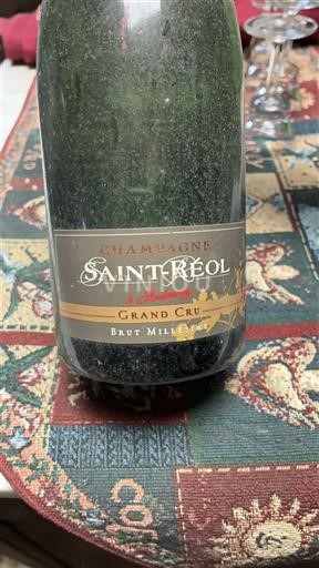 Champanhe Saint-Réol Brut Millésimé 2018