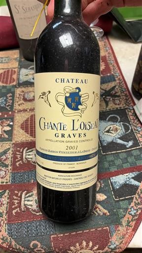 Bordeaux Graves Château Chante L'Oiseau 2001