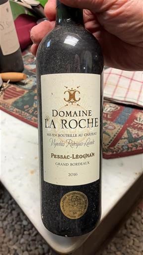Viner Rouge sec Vieilles Vignes Rouge Domaine La Roche 2016 Frankrike Bordeaux Pessac-Léognan AOC