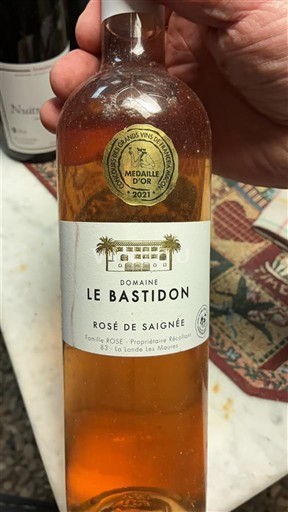 Provence, basse vallée du Rhône, Corse Méditerranée Domaine Le Bastidon Rosé de Saignée 2020