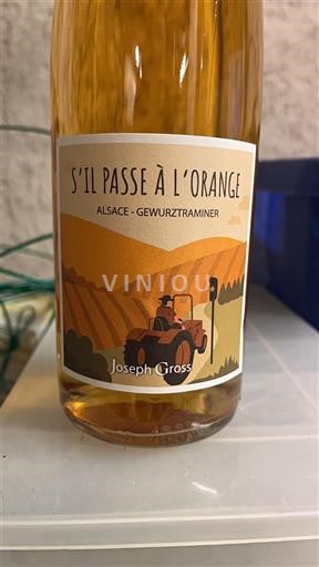 Vine Orange sec S'il passe à l'Orange Joseph Gross 2024 Frankrig Alsace Vin de France