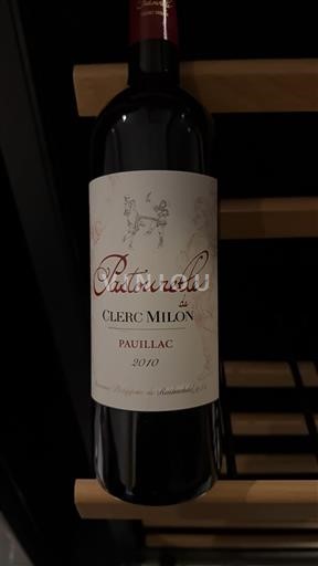 Bordeaux Pauillac Château Clerc Milon Pastourelle de Clerc Milon 2010