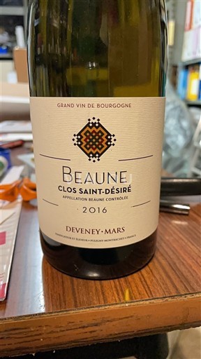 Burgundsko Beaune Deveney-Mars Clos Saint-Désiré 2016