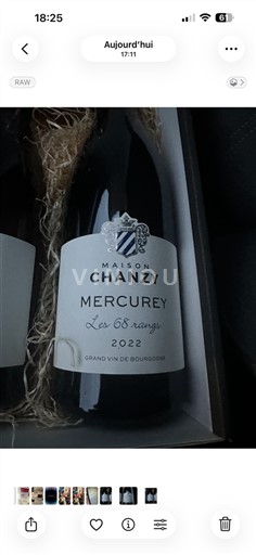 Borgogna Mercurey Maison Chanzy Les 68 rangs 2022