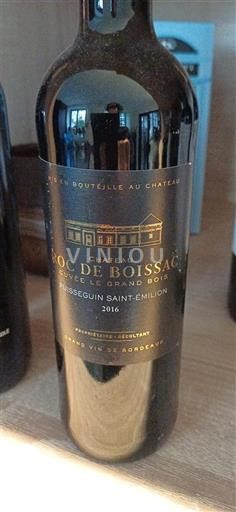 Burdeos Lussac-Saint-Émilion Château Roc de Boissac Le Grand Bois 2016