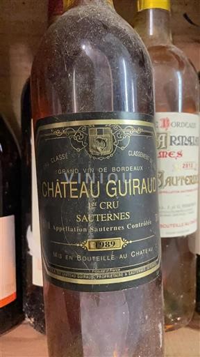 Burdeos Sauternes 1er Cru Château Guiraud 1989