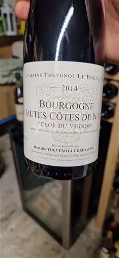 Burgundsko Hautes Côtes de Nuits Domaine Thevenot-Le Brun & Fils Clos du Vignon 2014
