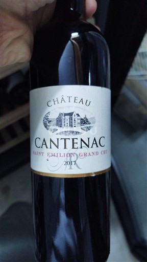 Bordeaux Saint-Émilion Grand Cru Château Cantenac 2017