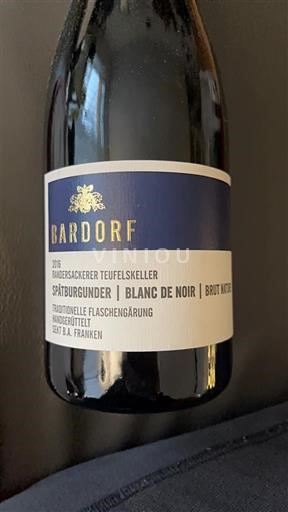 Franky Bardorf Randersackerer Teufelskeller Spätburgunder Blanc de Noir Brut Nature 2016