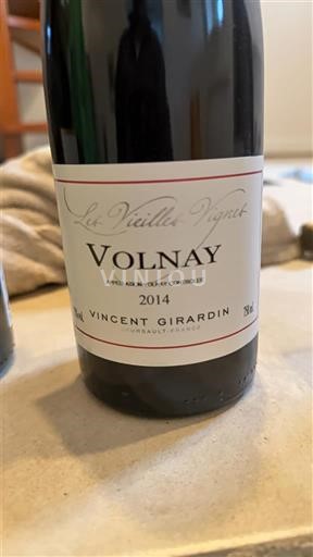 Burgundi Volnay Vincent Girardin Les Vieilles Vignes 2014
