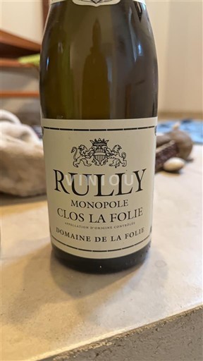 Viinit Blanc sec Clos La Folie Domaine La Folie 2019 Ranska Burgundi Rully AOC