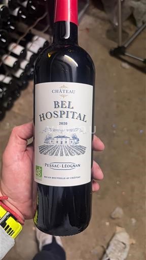Vine Rouge sec Château Bel Hospital 2020 Frankrig Bordeaux Pessac-Léognan AOC