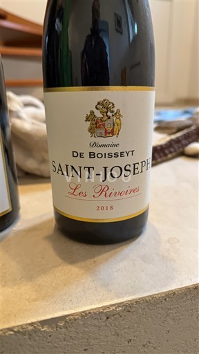 Rhône-dalen Saint-Joseph Domaine Boisseyt Les Rivoires 2018