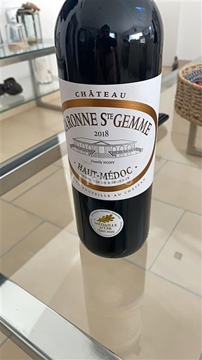 Bordeaux Haut-Médoc Château Aronne Sainte Gemme 2018