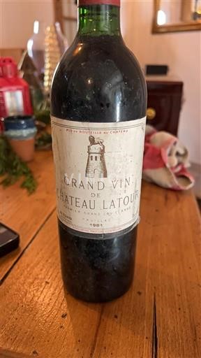 Bordeaux Pauillac Grand Cru Château Latour Grand Vin de Château Latour 1981