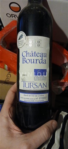 Sydväst Tursan Château Bourda 2008