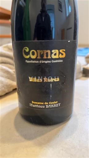 Rhônen laakso Cornas Domaine Coulet Billes Noires 2018