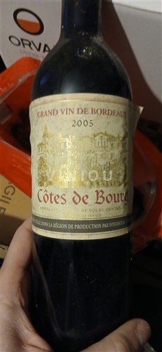 Bordeaux Côtes-de-bourg Fontagnac 2005
