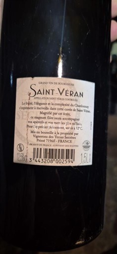 Burgundija Saint-Véran Terres Secrètes 2022