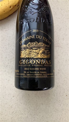 Rhônen laakso Gigondas Domaine Terme 2019