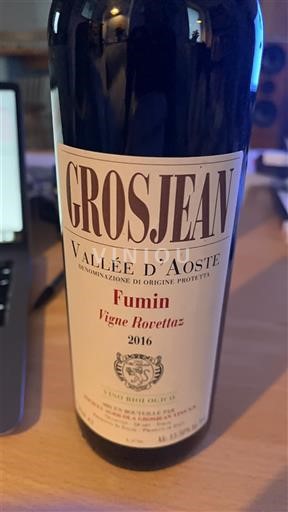 Val d'Aoste Grosjean Fumin Vigne Rovettaz 2016
