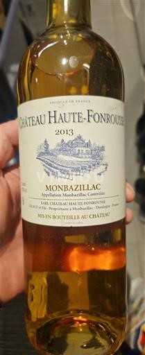 Jugozahod Monbazillac Château Haute-Fonrousse 2013