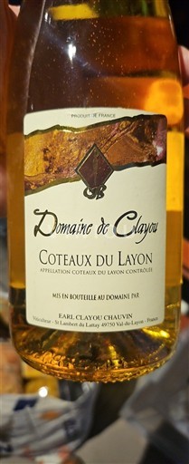 Loiredalen Coteaux-du-Layon Domaine Clayou 2017