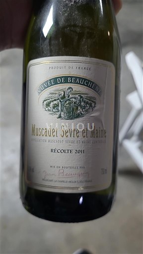 Loiren laakso Muscadet-sèvre-et-maine Beauchêne de Beauchêne 2011