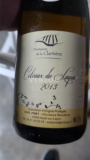 Údolí Loiry Coteaux-du-Layon Domaine La Clartière 2013