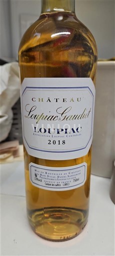 Bordeaux Loupiac Château Loupiac-Gaudiet 2018