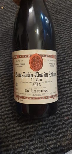 Bourgogne Ospecificerad Premier Cru Ed. Loiseau Saint-Aubin-Clos du Village 1er Cru 2015