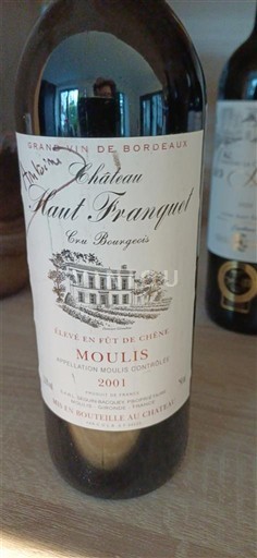 Bordeaux Ni doloceno Château Haut Francquet 2001