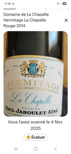 Рона долина Ермитаж Paul Jaboulet Aîné La Chapelle 2014