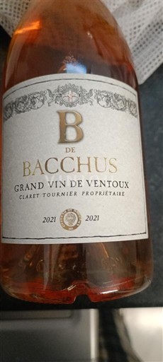 Rhônen laakso Ventoux B de Bacchus 2021