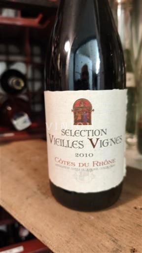 Vin Rouge sec Sélection Vieilles Vignes 2010 Francuska Рона долина Кот дю Рон AOC